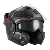 CASCO MODULAR NOX PREMIUM SPINNER ARK NEG MATT ROJO