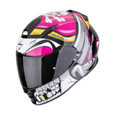 CASCO SCORPION EXO-491 PIRATE NEGRO / PINK