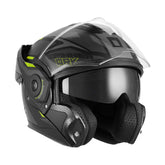 NOX Premium Casco Abatible Spinner ARK Negro Mate Flou