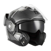 Casco Abatible NOX Premium Spinner Titanio Cepillado Mate