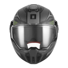 NOX Premium Casco Abatible Spinner ARK Negro Mate Flou
