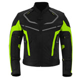 CHAQUETA DE MOTO TEXTILE MZONE VALECO NEGRO / FLOU