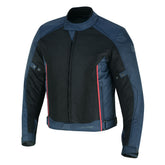 CHAQUETA DE MOTO TEXTILE MZONE ASHTON AZUL SUMMER