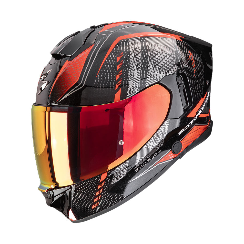 CASCO SCORPION EXO-530 AIR THERAS NEGRO / ROJO