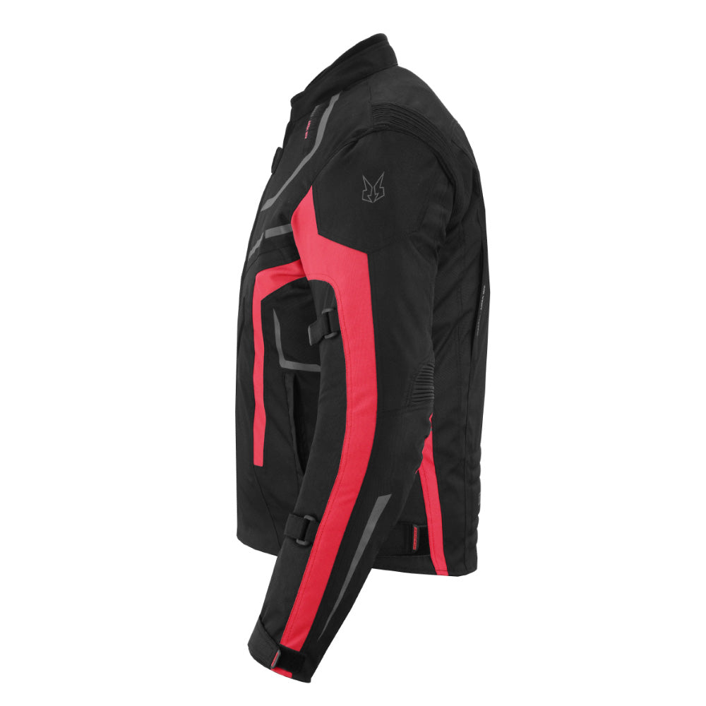 CHAQUETA DE MOTO TEXTIL MZONE VALECO NEGRO