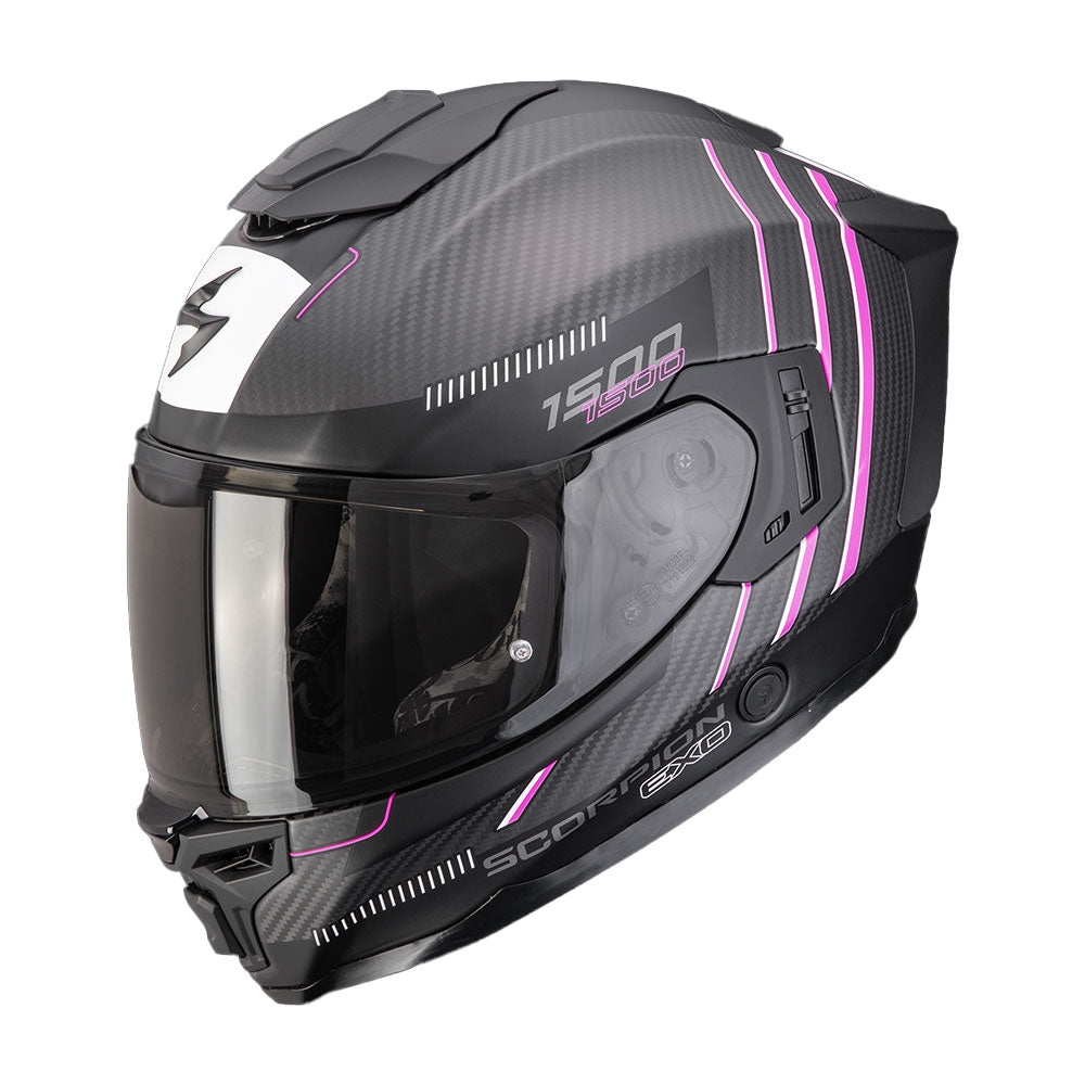 CASCO SCORPION EXO-1500 CARBON AIR ZITY NEGRO / ROSA