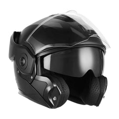 Casco Abatible NOX Premium Spinner Negro Brillante