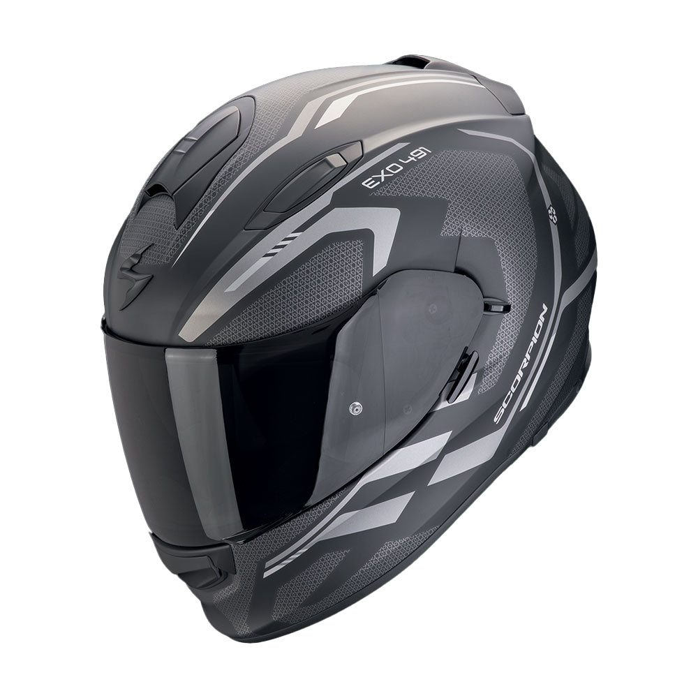 CASCO SCORPION EXO-491 KRIPTA NEGRO MATT/ GRIS
