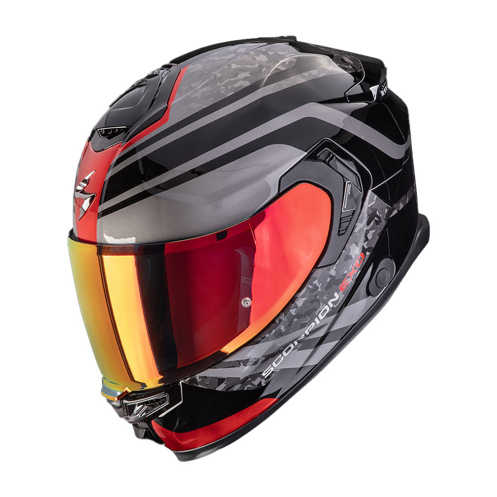 CASCO SCORPION EXO-GT SP AIR ARTEN NEGRO / ROJO