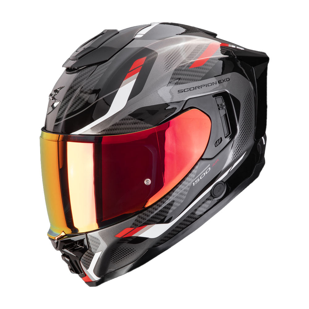 CASCO SCORPION EXO-1500 AIR SLEEK NEGRO / ROJO