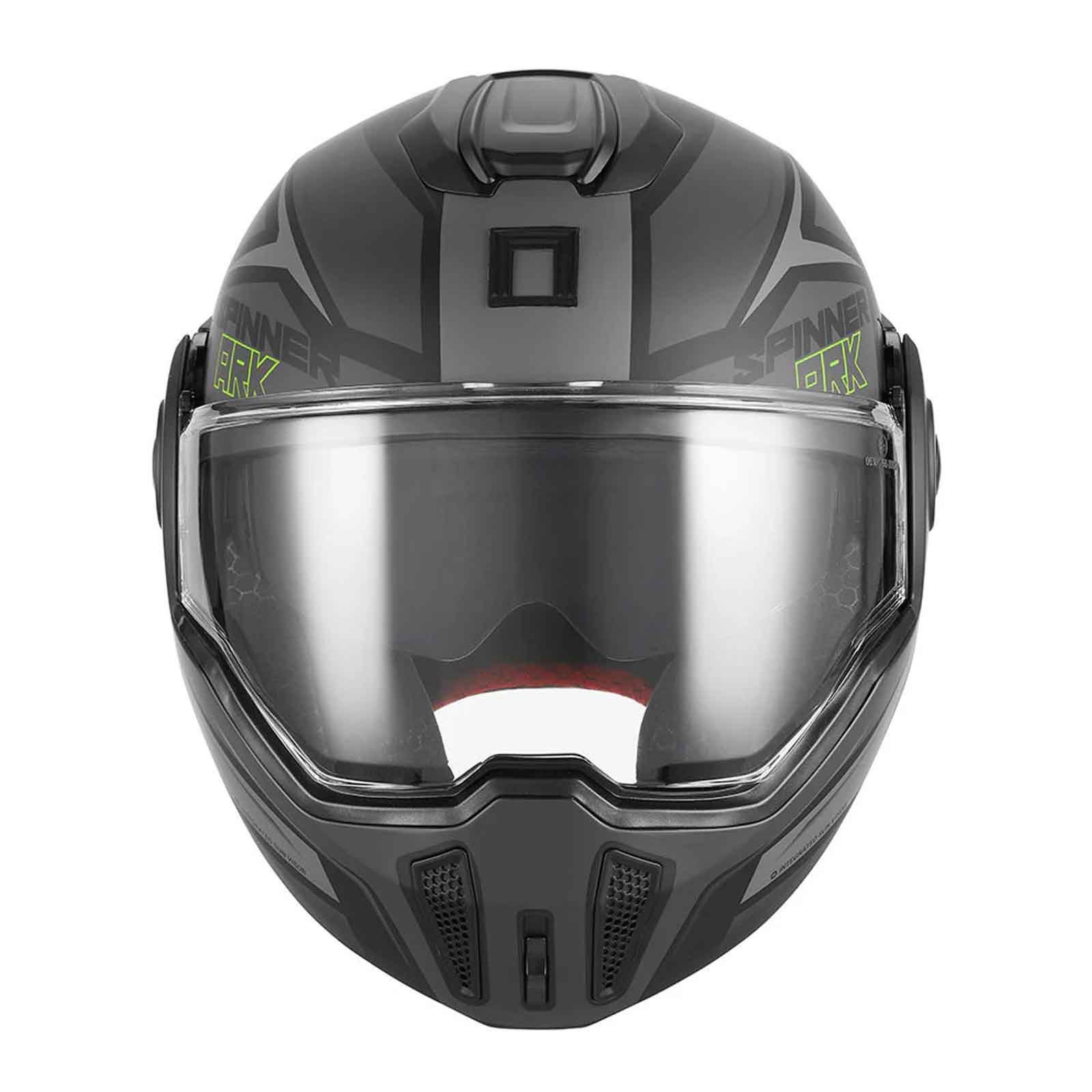 NOX Premium Casco Abatible Spinner ARK Negro Mate Flou