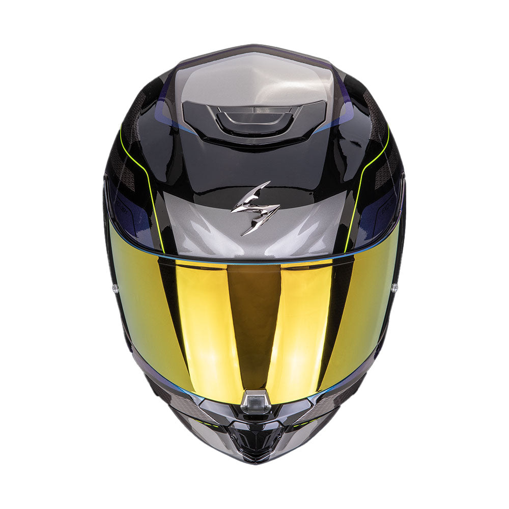 CASCO SCORPION EXO-391 LEO NEGRO / AZUL