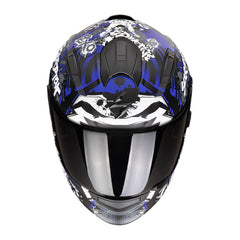 CASCO SCORPION EXO-491 SPECTOR NEGRO / AZUL