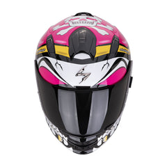 CASCO SCORPION EXO-491 PIRATA NEGRO / ROSA