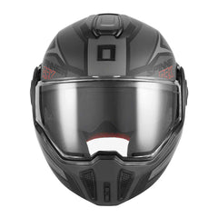 CASCO MODULAR NOX PREMIUM SPINNER ARK NEG MATT ROJO
