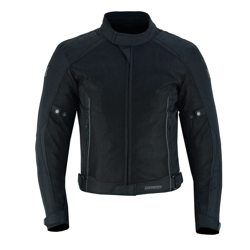 CHAQUETA DE MOTO TEXTIL MZONE ASHTON NEGRO SUMMER