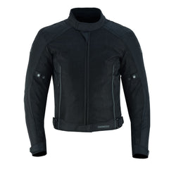 CHAQUETA DE MOTO TEXTIL MZONE ASHTON NEGRO SUMMER