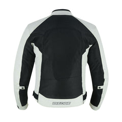 CHAQUETA DE MOTO TEXTIL MZONE ASHTON GRIS SUMMER