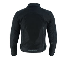 CHAQUETA DE MOTO TEXTIL MZONE ASHTON NEGRO SUMMER