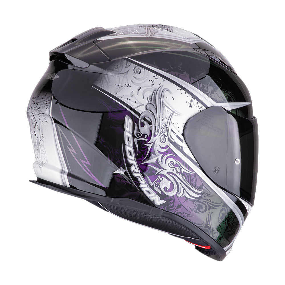 CASCO SCORPION EXO-491 RUN NEGRO / CAMALEÓN