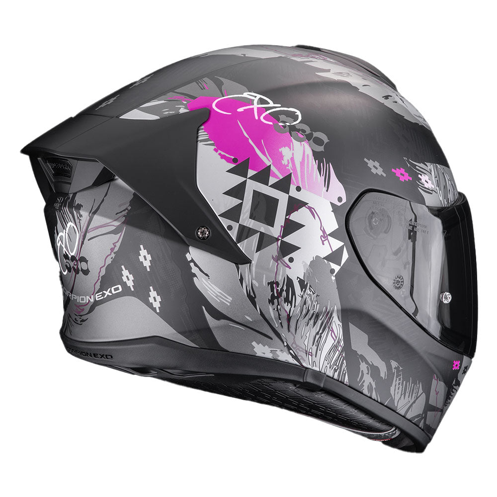 CASCO SCORPION EXO-530 AIR HADJI NEGRO / ROSA