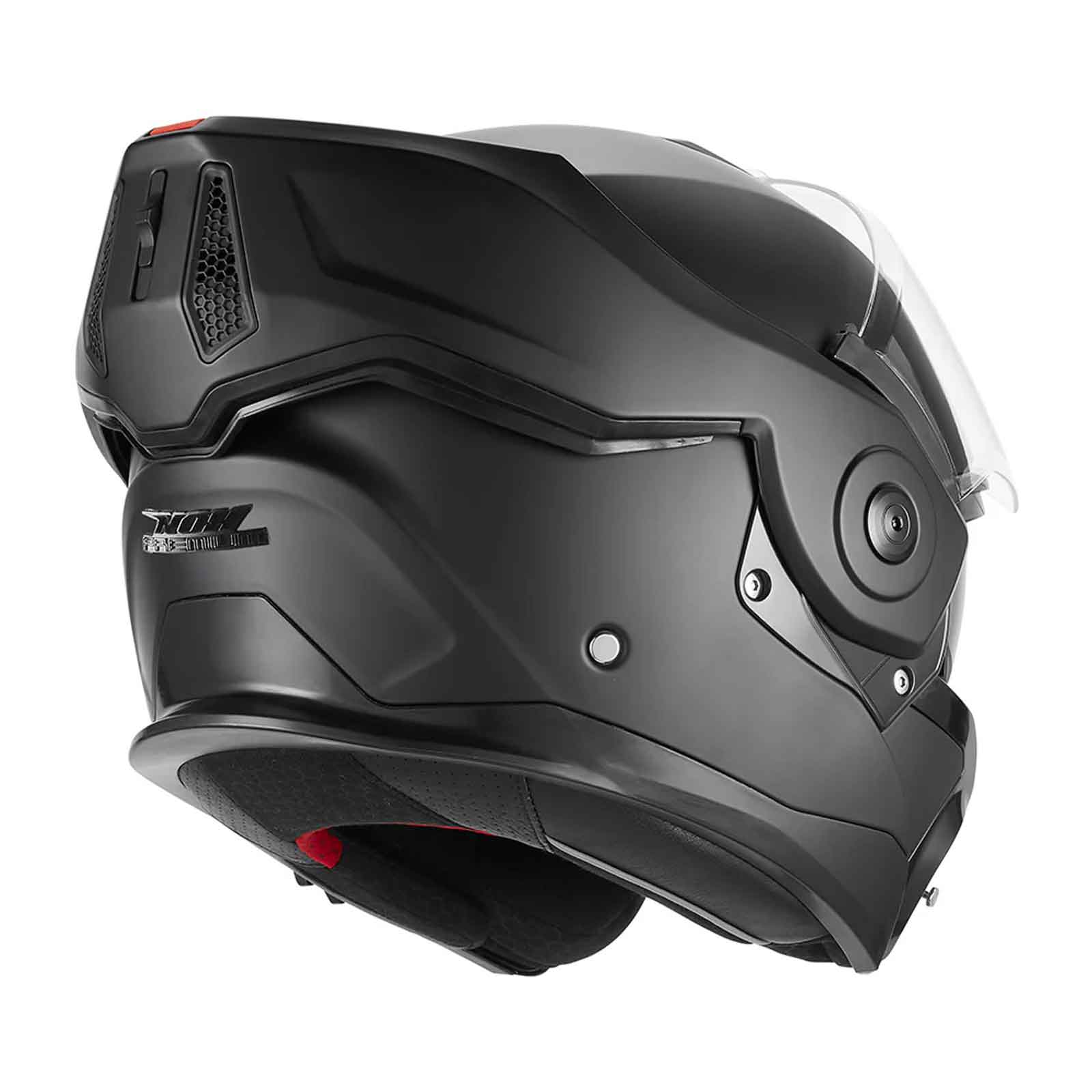 Casco Abatible NOX Premium Spinner Negro Brillante