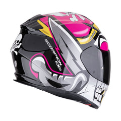 CASCO SCORPION EXO-491 PIRATA NEGRO / ROSA