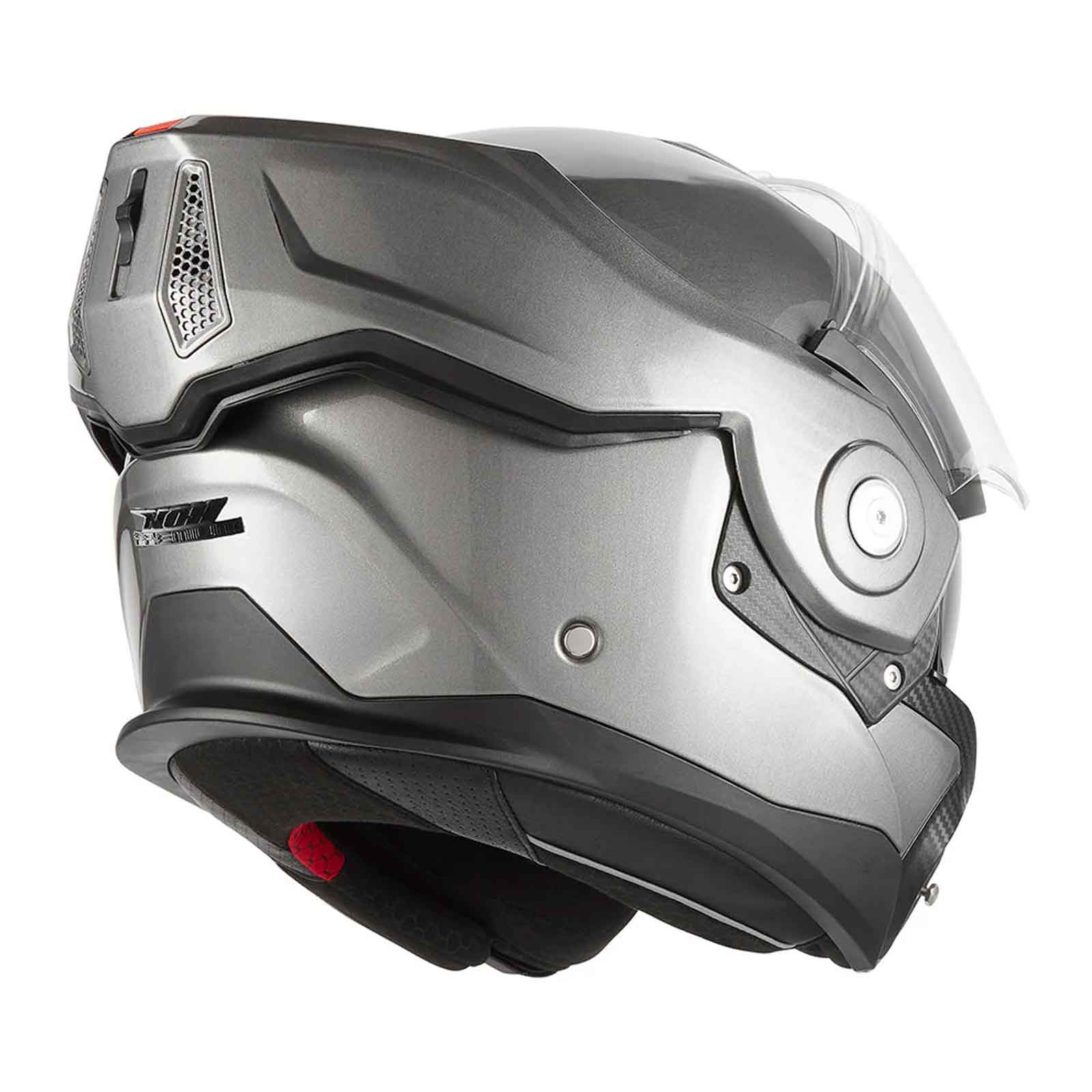 Casco Abatible NOX Premium Spinner Titanio Cepillado Mate