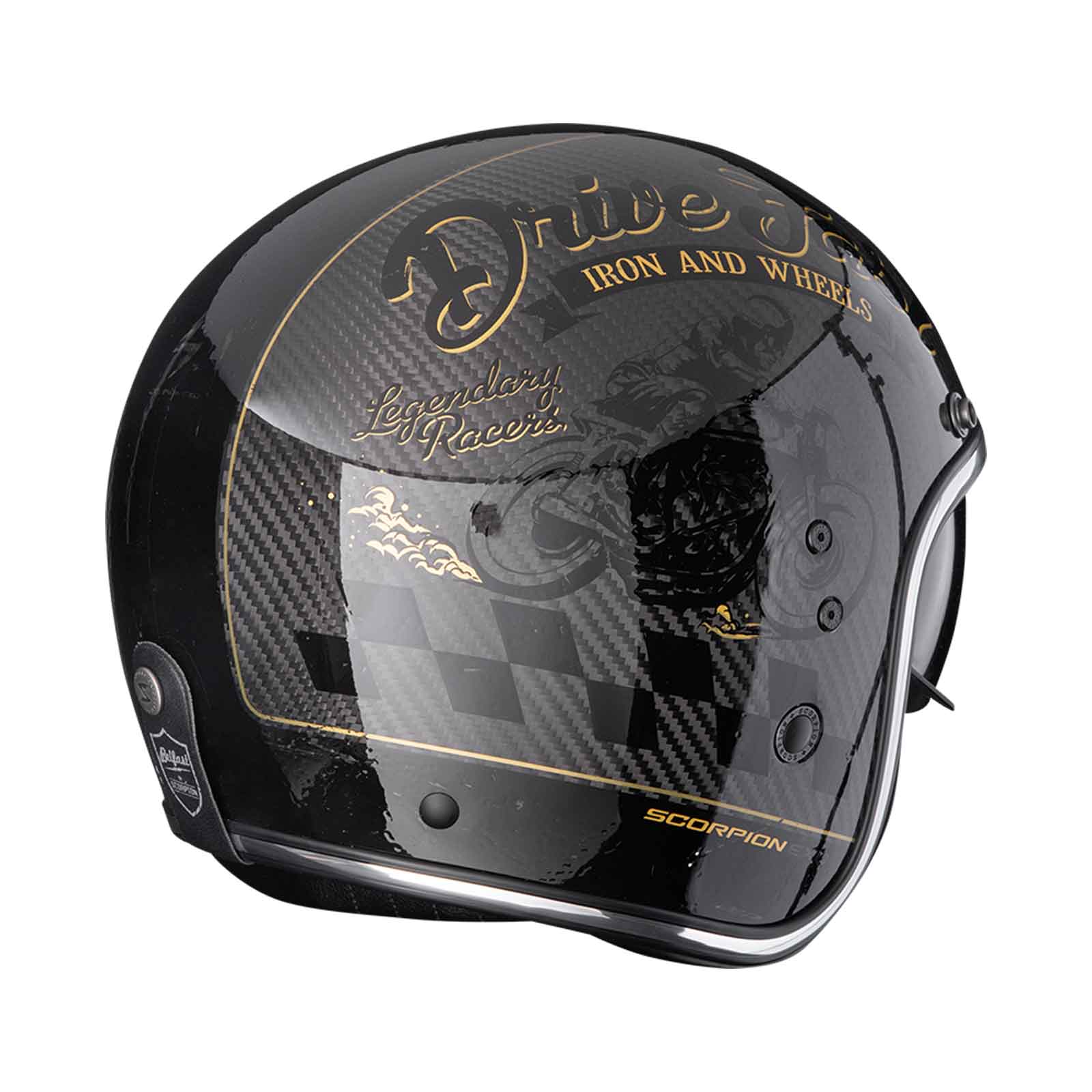 Scorpion Belfast Evo Carbon Zippy Casco Abierto