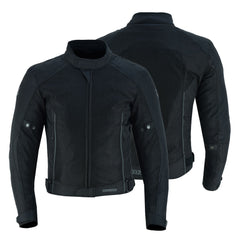 CHAQUETA DE MOTO TEXTIL MZONE ASHTON NEGRO SUMMER