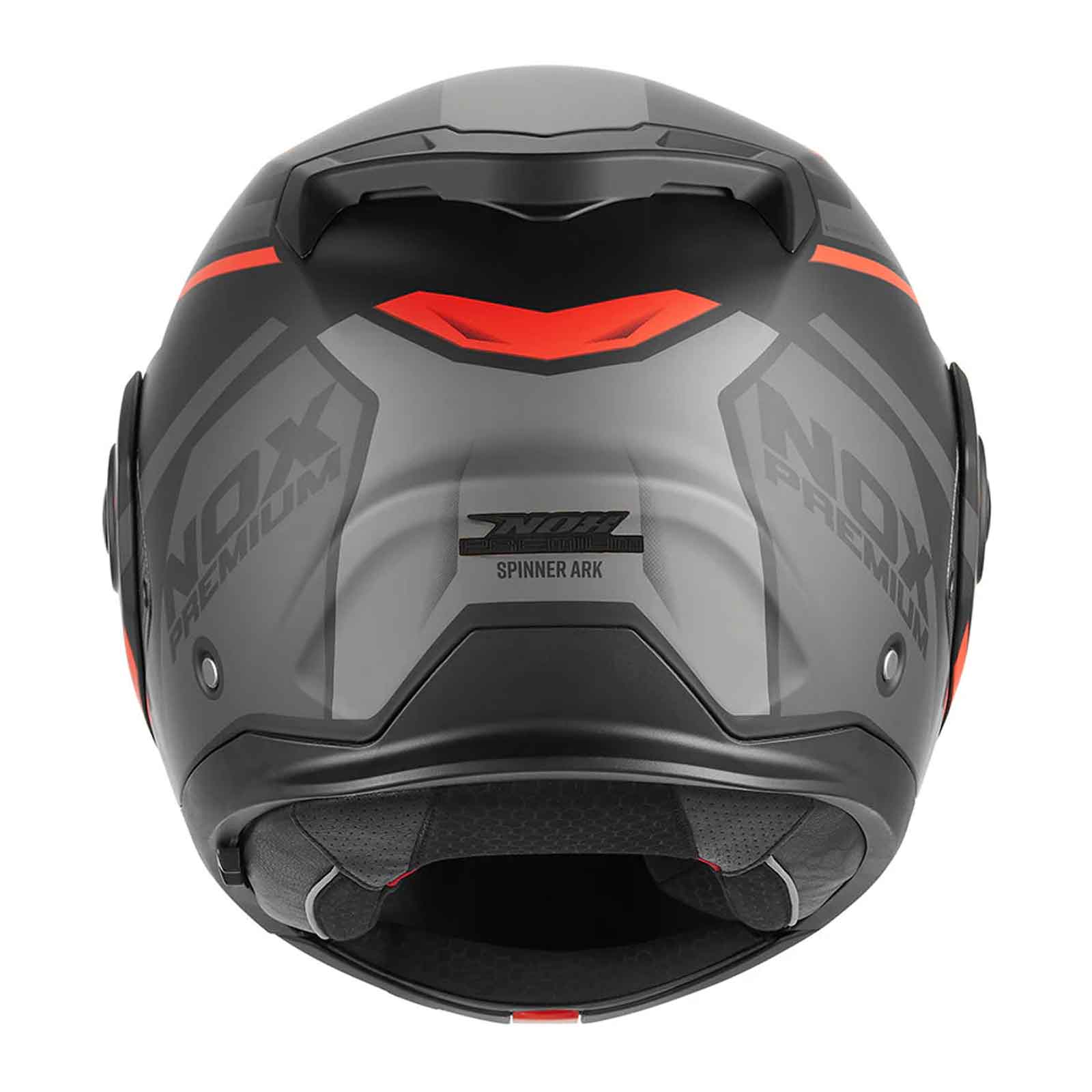 CASCO MODULAR NOX PREMIUM SPINNER ARK NEG MATT ROJO