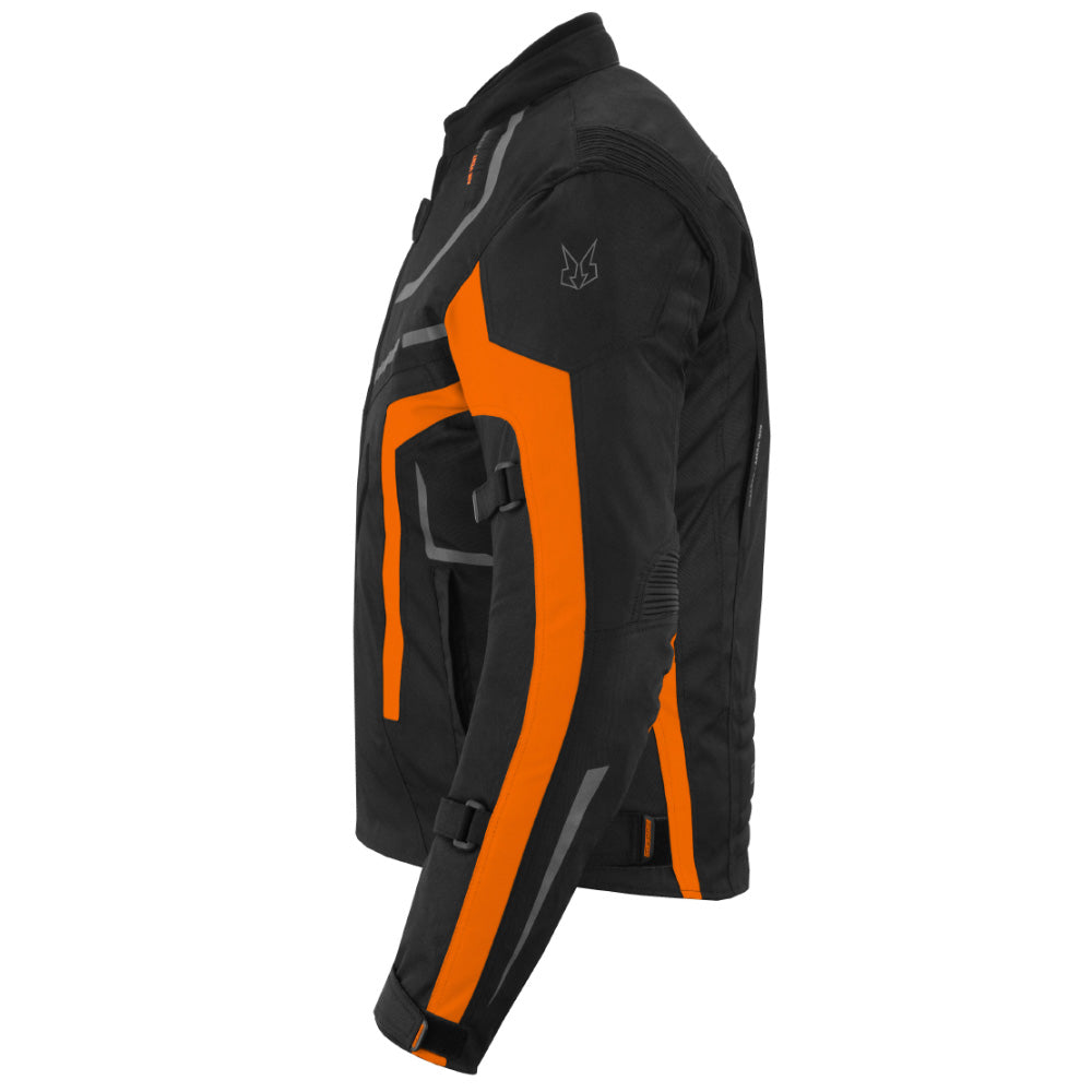CHAQUETA DE MOTO TEXTIL MZONE VALECO NEGRO