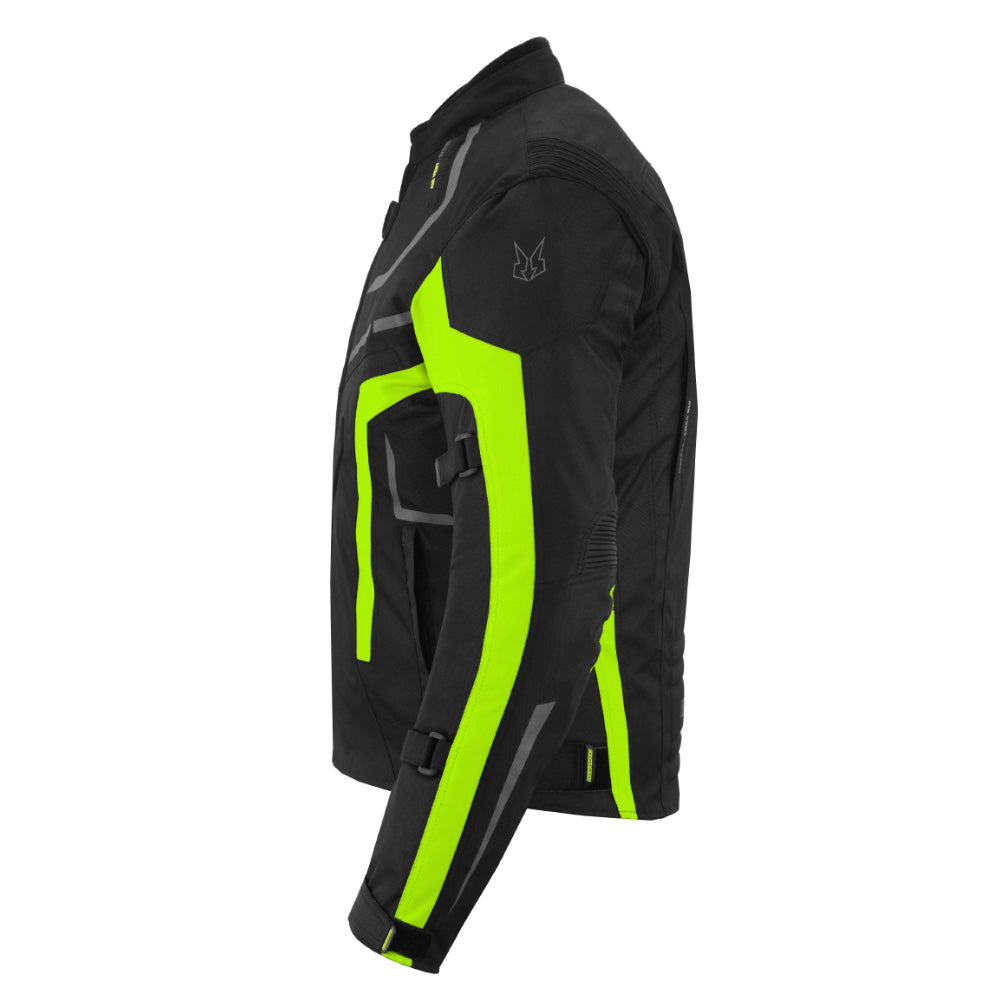 CHAQUETA DE MOTO TEXTIL MZONE VALECO NEGRO