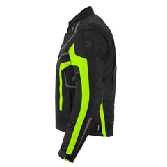 CHAQUETA DE MOTO TEXTIL MZONE VALECO NEGRO / FLOU