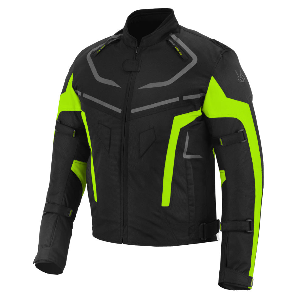 CHAQUETA DE MOTO TEXTIL MZONE VALECO NEGRO