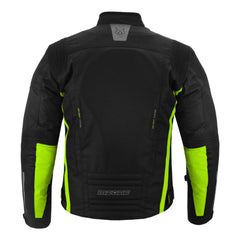 CHAQUETA DE MOTO TEXTIL MZONE VALECO NEGRO / FLOU