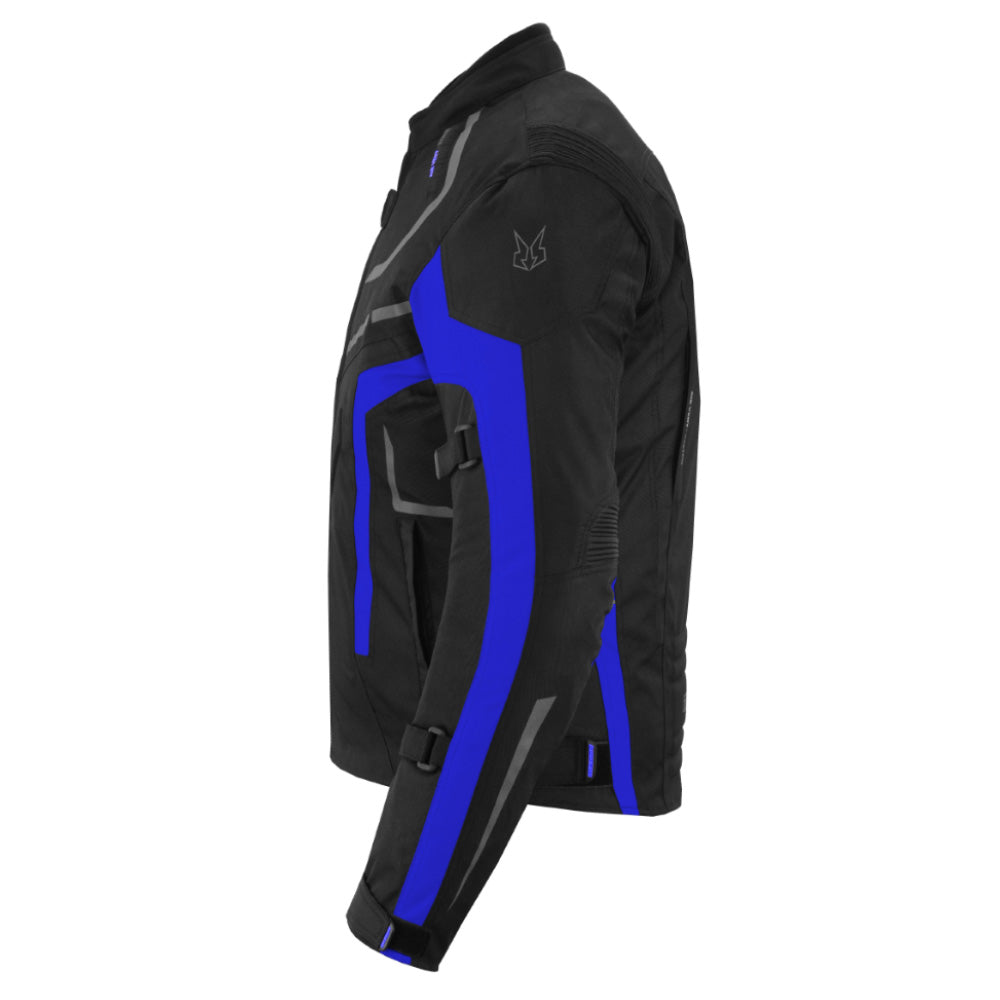 CHAQUETA DE MOTO TEXTIL MZONE VALECO NEGRO