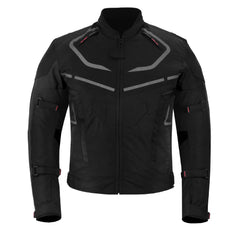 CHAQUETA DE MOTO TEXTIL MZONE VALECO NEGRO