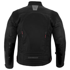 CHAQUETA DE MOTO TEXTIL MZONE VALECO NEGRO