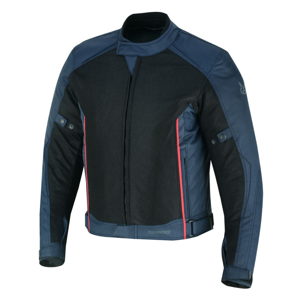 CHAQUETA DE MOTO TEXTIL MZONE ASHTON AZUL SUMMER