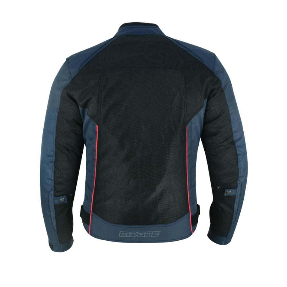 CHAQUETA DE MOTO TEXTIL MZONE ASHTON AZUL SUMMER